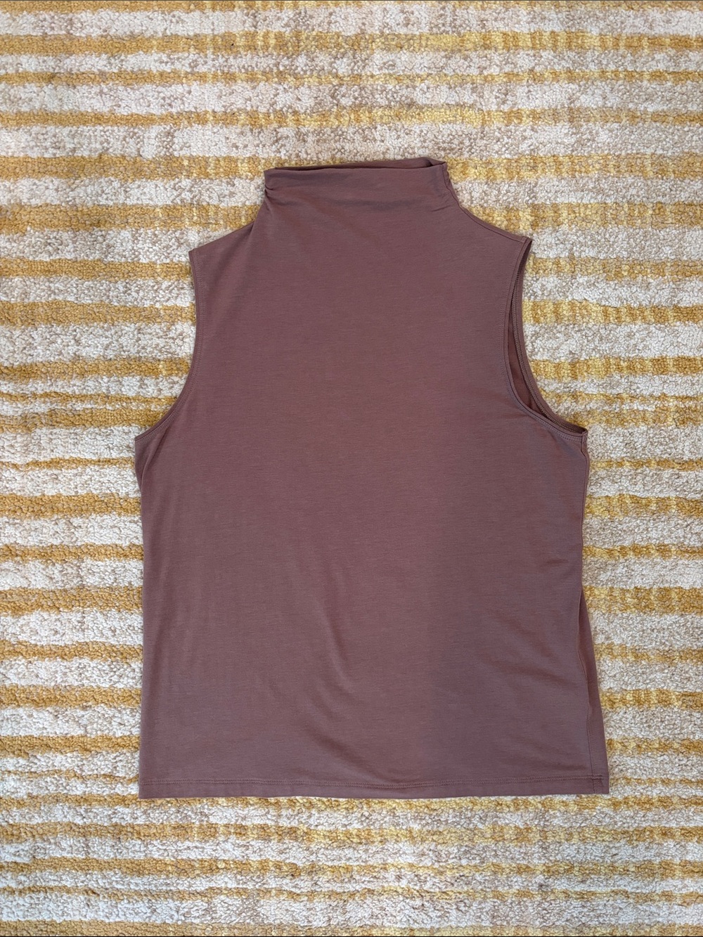 Athleta Mauve Mock Neck Sleeveless Tank